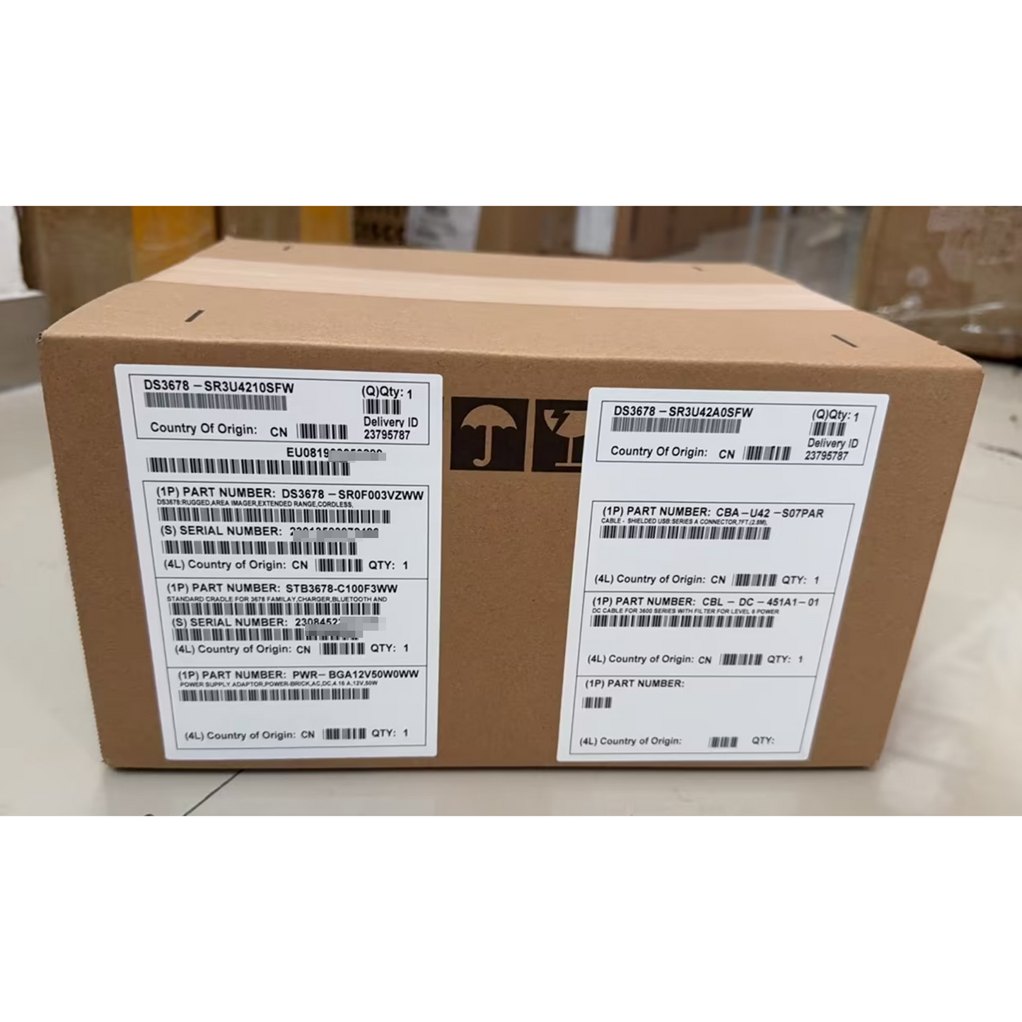 Zebra DS3678-SR3U4210SFW Barcode Scanner (USB KIT)