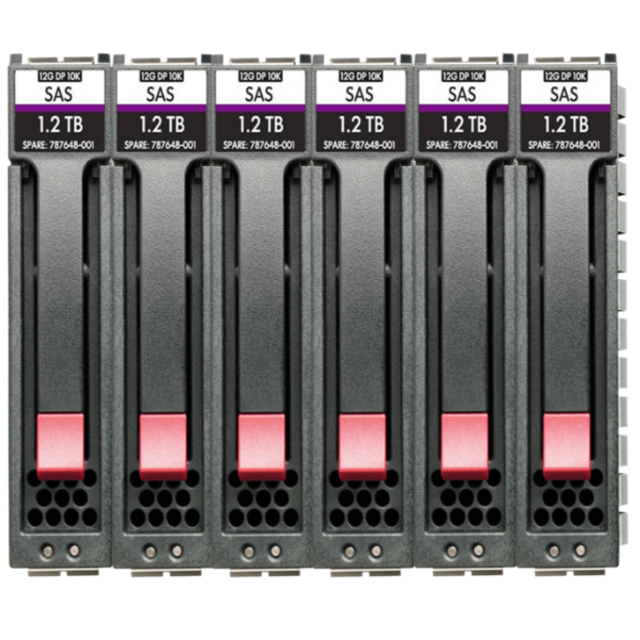 R0Q65A HPE MSA 7.2TB SAS 12G Enterprise 10K SFF (2.5in) M2 3yr Wty 6‑pack HDD Bundle