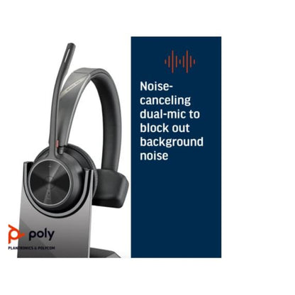 77Y97AA Poly Voyager 4310 Microsoft Teams Certified USB-C Headset with charge stand