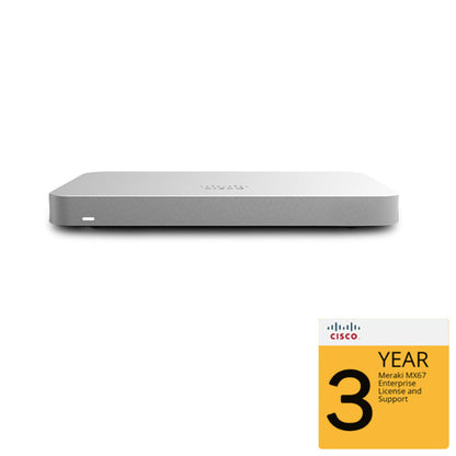 MX67-HW - Cisco Meraki Router Firewall Security & SD-WAN