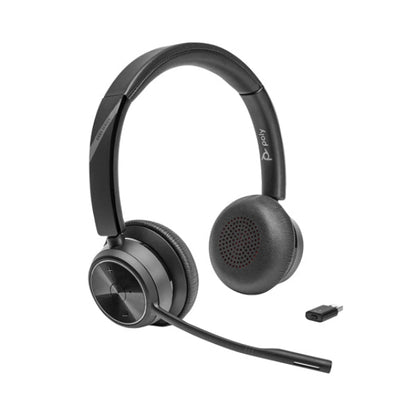 77Y99AA Poly Voyager 4320 UC Stereo USB-A Headset +BT700 USB-A Adapter +Charging Stand