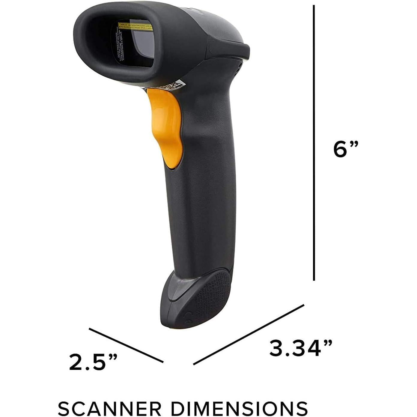 LS2208-SR20007R-UR Zebra LS2208 Scanner Kit with USB Cable & Stand Black