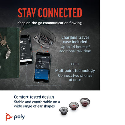 7K2F3AA Poly Voyager 5200 UC USB-A Bluetooth Headset +BT700 Adapter