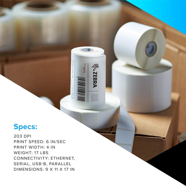 ZT23042-T09000FZ Zebra Industrial Thermal Transfer Barcode Label Printer