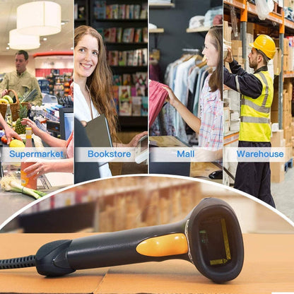 LS2208-SR20007R-UR Zebra LS2208 Scanner Kit with USB Cable & Stand Black